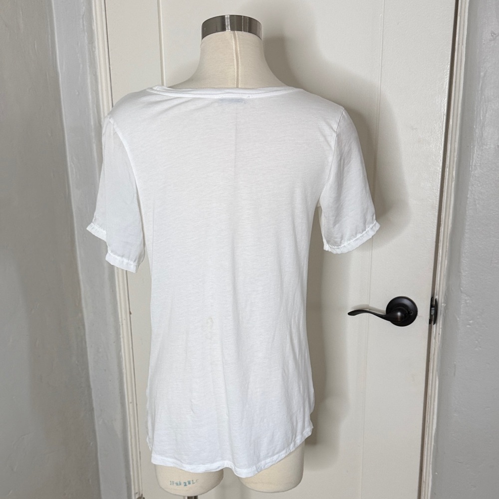 Zara Pure White Short Sleeve Top - Picture 3 of 5